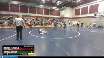 90 lbs Quarterfinal - Peyton Veater, Ben Lomond Wrestling vs Boston Mathews, Team Prestige