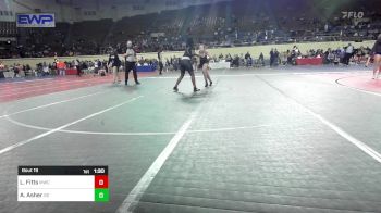 140 lbs Round Of 16 - Lanayiah Fitts, Midwest City Lady Bombers vs Ayla Asher, Sand Springs HS