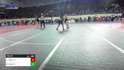 140 lbs Round Of 16 - Lanayiah Fitts, Midwest City Lady Bombers vs Ayla Asher, Sand Springs HS