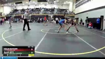 106 lbs Cons. Round 4 - Caleb Morrow, Lutheran Junior Saints Wrestling Club vs Blake Getz, Roncalli Wrestling Foundation