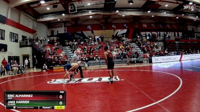 149 lbs Quarterfinal - Eric Almarinez, SIUE vs Jake Harrier, Illinois