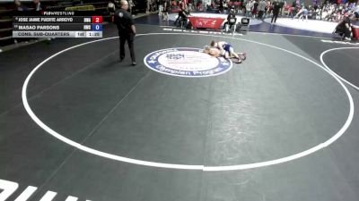 106 lbs Cons. Sub-quarters - Jose Jaime Fuerte Arroyo, Brawley Wrestling Academy vs Masao Parsons, Reign Wrestling Club
