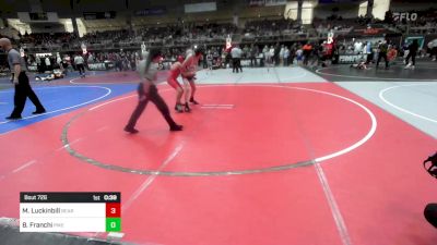 98 lbs Consi Of 8 #2 - Myles Luckinbill, Bear Creek Jr. Wrestling vs Braylon Franchi, Pikes Peak Warriors