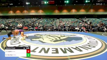 141 lbs Quarterfinal - Johnny Lopez, San Francisco vs Kolter Burton, Oklahoma State