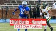 Elijah Burris Highlights Hampton Football | 2023 CAA Football