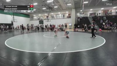 55 lbs 5th Place Match - Ethan Taylor, Shelton Wrestling Academy vs Breklin Dowdy, Greater Heights