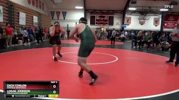 285 lbs Quarterfinal - Zach Conlon, Dubuque Hempstead vs Logan Johnson, Cedar Rapids Kennedy