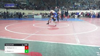 110 lbs Consi Of 8 #2 - Carson McSparrin, Yukon vs Jordan Dixon, Midwest City Bombers