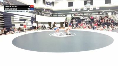 145 lbs Round 2 (6 Team) - Cashlin Volkel, Idaho vs Cara Andrews, Wyoming 1