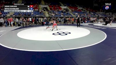 126 lbs Champ. Rd Of 128 - Aidan Carlson, MN vs Bryce Schnelzer, VA