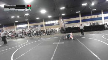 126 lbs Round Of 16 - Zander Rogers, Pounders WC vs Paliku Chang, Flow Academy HI
