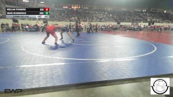 160 lbs Consi Of 8 #1 - Kellan Powers, Deer Creek Wrestling vs Zeke Sciberras, Choctaw Jh