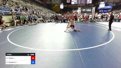 144 lbs Rnd Of 128 - Ho'Akea Kamanaolana Salter, HI vs Dominick Spadaro, CT