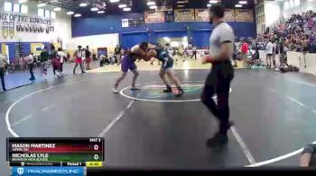 220 lbs Cons. Round 2 - Mason Martinez, Vipers WC vs Nicholas Lyle, Brandon High School