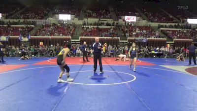 102 lbs Cons. Round 3 - Kailani Kealoha Tran, CJI Hawks vs Hannah Leonard, Heights Wrestling Club