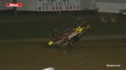 Joey Amantea Flips In USAC ISW Semi-Main At Lincoln Park Speedway