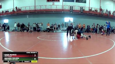 157 lbs Cons. Round 5 - Gage Pearce, Unattached vs Broden Wilson, Webo Wrestling Club