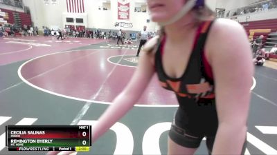 138 lbs Champ. Round 1 - Cecilia Salinas, Minico vs Remington Byerly, Mt. Home