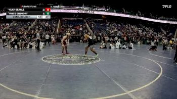 1A 175 lbs Cons. Round 1 - Clay Seagle, Swain County High School vs Vince Gregory, Albemarle High School