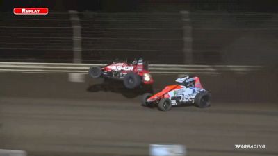 Kevin Thomas, Jr. Unhurt After Violent Roll At Kokomo ISW