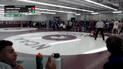 125 lbs 1st Place Match - Cole Gentsch, UW - La Crosse vs Treynor Curtin, Augsburg