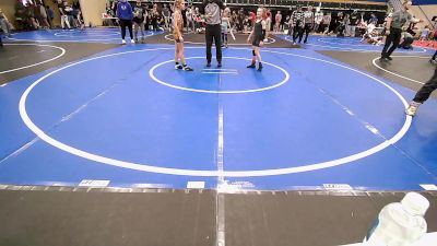 70 lbs Rr Rnd 5 - Haven Pohlsander, Warner Youth vs Delanie Snyder, Dark Cloud Wrestling Club