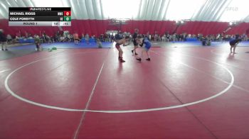 125-126 B Round 1 - Michael Riggs, Wheaton Warrenville South vs Cole Forsyth, Glenbard East