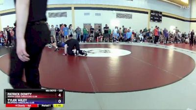 120 lbs Champ. Round 2 - Patrick Dowty, Indian Creek Wrestling Club vs Tyler Wiley, Richmond Wrestling Club