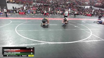 235+ Round 1 - Caysen Daugherty, Turtle Lake/Clayton vs Malahki Schneider, Kewaskum Wrestling