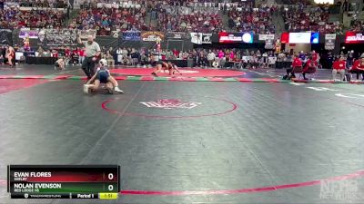 Champ. Round 1 - Evan Flores, Shelby vs Nolan Evenson, Red Lodge HS