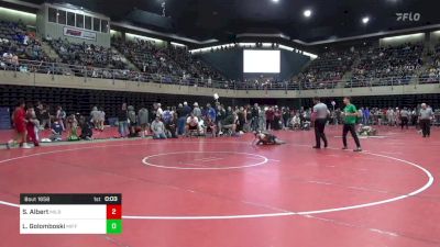 98 lbs Quarterfinal - Sawyer Albert, Milroy vs Lincoln Golomboski, Mifflinburg