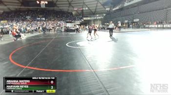 Girls 1B/2B/1A/2A 140 Cons. Round 2 - Arianna Waters, Lake Roosevelt (Girls) vs MaryAnn Reyes, Toppenish (Girls)