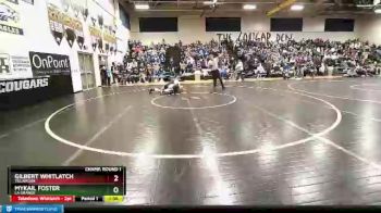 160 lbs Champ. Round 1 - Gilbert Whitlatch, Tillamook vs MyKail Foster, La Grande