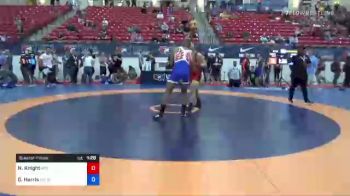 88 lbs Quarterfinal - Nickolaus Knight, Mad Cow Wrestling Club vs Gerald Harris, Hurricane Wrestling Academy