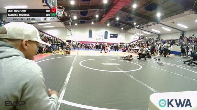 52 lbs Consolation - Levi Hughart, Raw Wrestling Club vs Taquan Mizzell, Tahlequah Wrestling Club