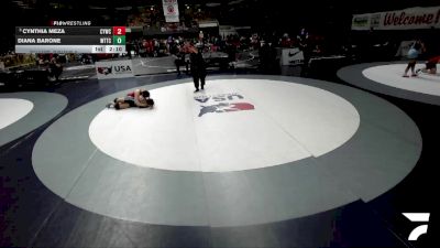 Champ. Round 2 - Cynthia Meza, Calaveras Youth Wrestling Club vs Diana Barone, World Team Training Center