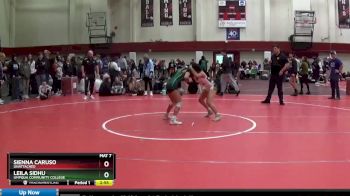 109 lbs Cons. Round 2 - Sienna Caruso, Unattached vs Leila Sidhu, Umpqua Community College