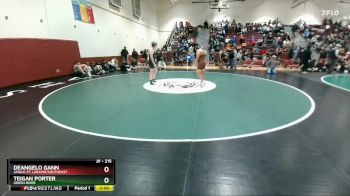 215 lbs Champ. Round 2 - Teigan Porter, Green River vs DeAngelo Gann, Lingle-Ft. Laramie/Southeast