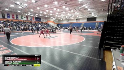 184 lbs Champ. Round 1 - Sedeeq AlObaidi, Wisconsin - Lacrosse vs Gavin Graham, Milwaukee School Of Engineering