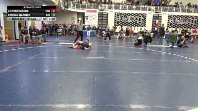 121 lbs R-32 - Conner Myers, Penns Valley vs Keegan Barrick, Bishop McDevitt