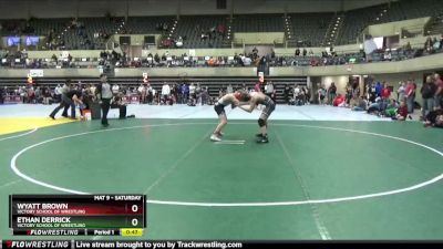 150 lbs Cons. Semi - Ethan Derrick, Victory School Of Wrestling vs Wyatt Brown, Victory School Of Wrestling