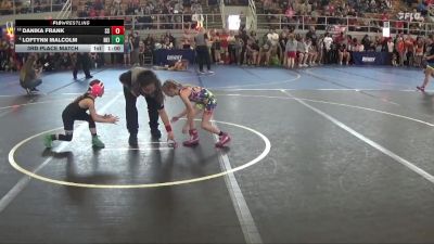 45 lbs 3rd Place Match - Danika Frank, Suicide Squad vs Loftynn Malcolm, Neighborhood
