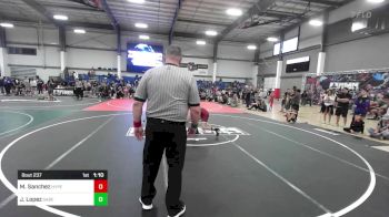 120 lbs Quarterfinal - Maanuel Sanchez, Hyperbolic WC vs Jovanni Lopez, Sabercat WC