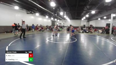 123 lbs Quarterfinal - Kolby Nix, Juggernaut WC vs Gunner Haelbig, Lobos