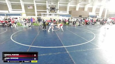 138 lbs Champ. Round 1 - Kendal Porter, WY vs Aiden Simmons, CA