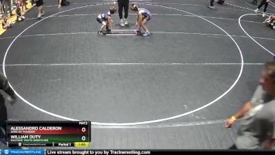 58 lbs Quarterfinal - Alessandro Calderon, Sons Of Thunder vs William Duty, Eastside Youth Wrestling