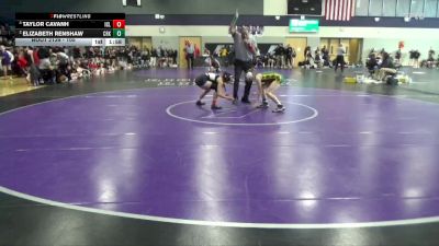 105 lbs Semifinal - Taylor Cavanh, Iowa City Liberty vs Elizabeth Renshaw, Cedar Rapids Kennedy