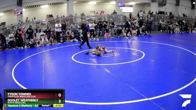 38 lbs Semifinal - Tyson Townes, Texas Elite Wrestling Club vs Dooley Weatherly, Dumas Wrestling