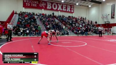 157 lbs Cons. Round 2 - George Kovchegov, Unattached Clackamas Community College vs Josue Gutierrez, Clackamas Community College