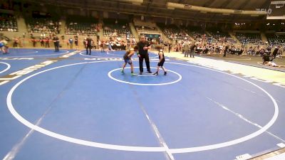 100 lbs Consi Of 8 #1 - Hunter Robinson, Collinsville Cardinal Youth Wrestling vs Charlie Thompson, Mojo Grappling Academy